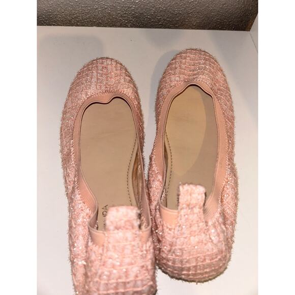 YS YOSI SAMRA Miss Samara Preppy KidCore Ballet Flats Shimmer Mesh Flats - Picture 5 of 6